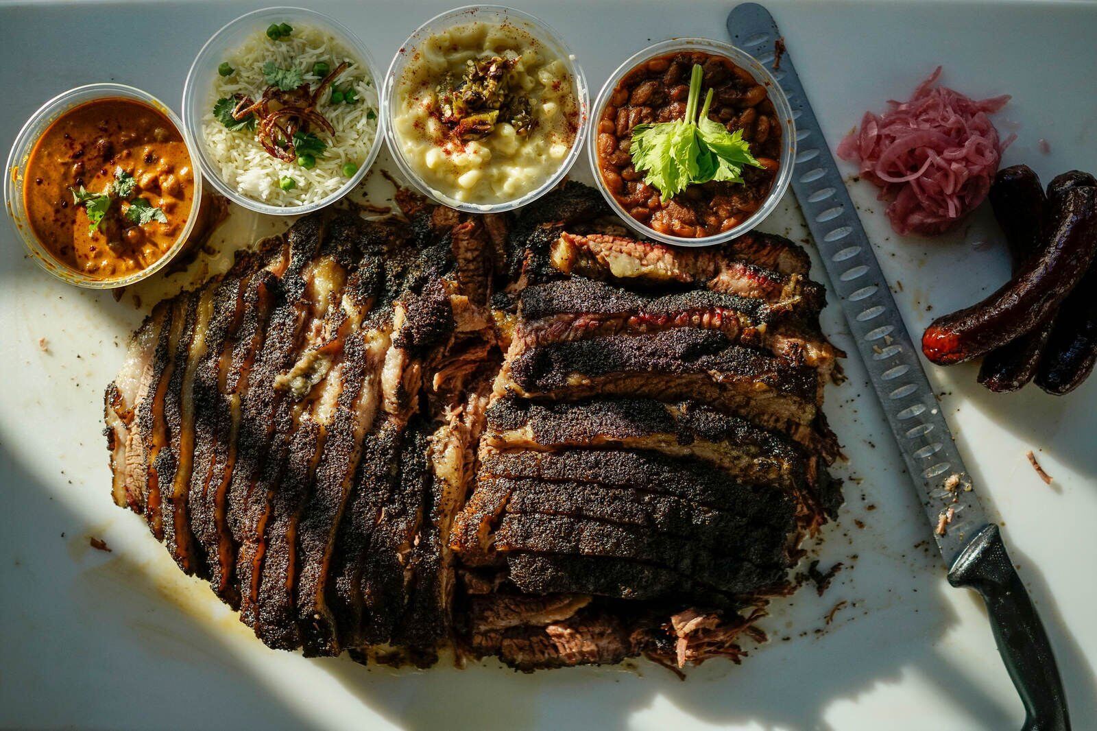 Brisket with all the fixins at Southern Junction
